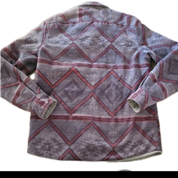 Faherty Mens Aztec Printed Bondi Reversible Jacket M - Picture 3 of 9